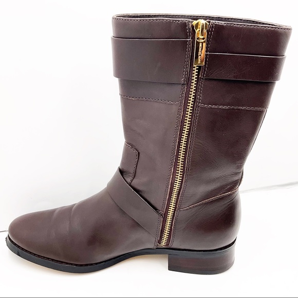 {Michael Kors} Gansevoort Leather Mid-Calf Boot' - Picture 2 of 16